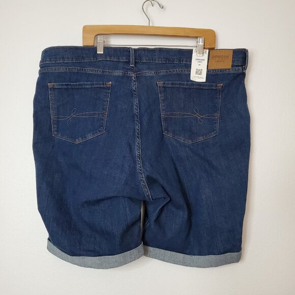 Levi's Denizen Bermuda Shorts Blue Denim Jean Shorts Size 24W NWT - Picture 2 of 8